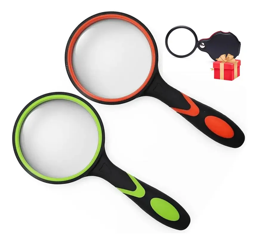 Lupas Lupas 10 lentes de aumento portáteis, 2 unidades