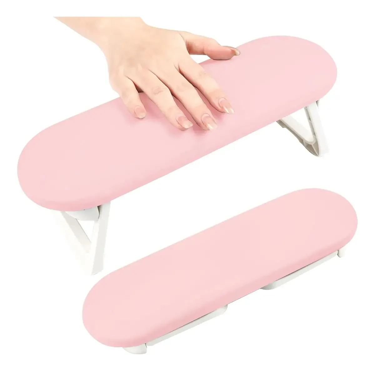 Apoio de braço para manicure, rosa