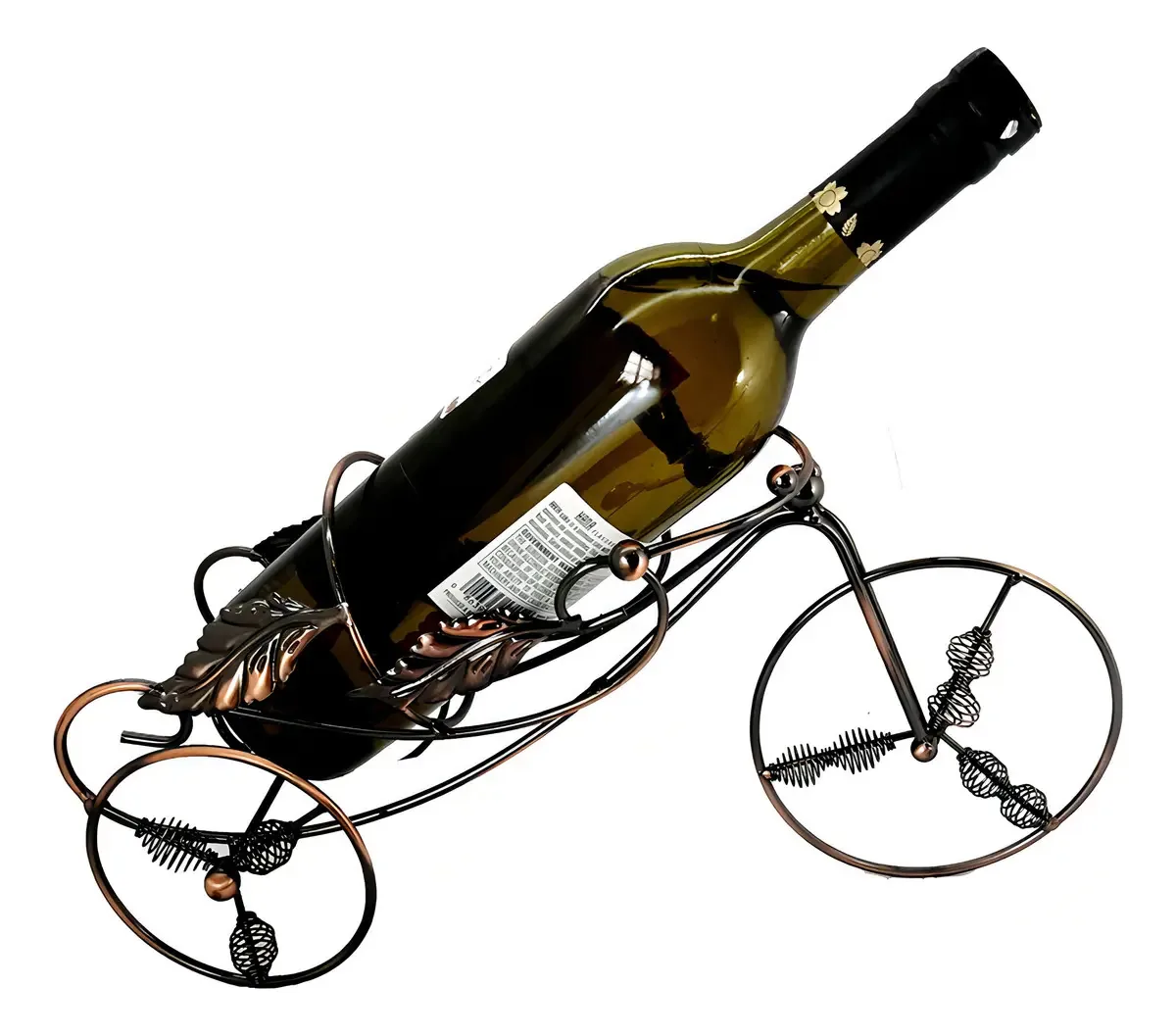 Prateleira de vinhos para bicicletas vintage, prateleira para garrafas