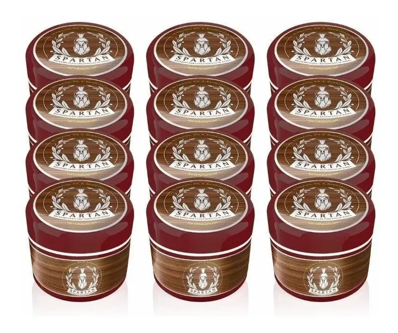 12 Peças Spartan Bálsamo Pacote Negócio Fragrância Cítrica