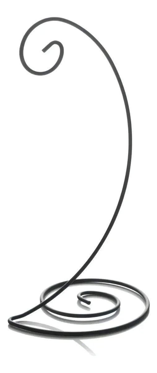 Suporte de exibição de ornamento em espiral de 10 - preto