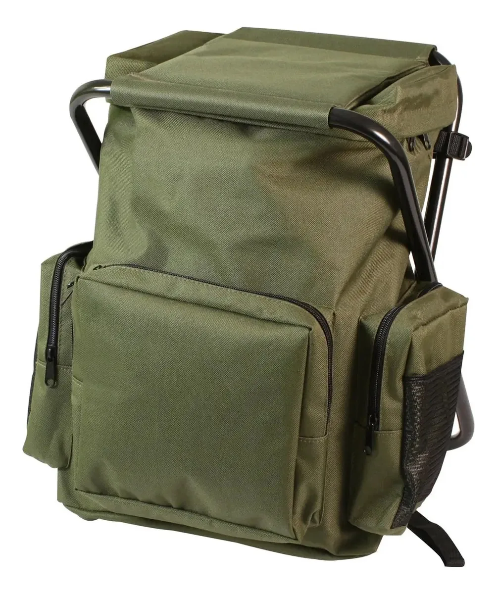 Pacote combinado de mochilas e bancos Rothco, verde oliva