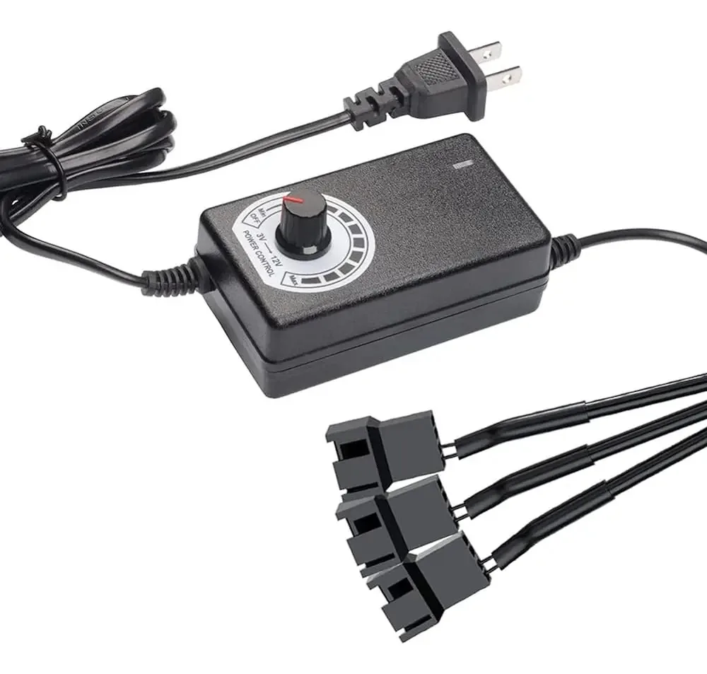 Adaptador de alimentação para ventilador Delinx Triple PC