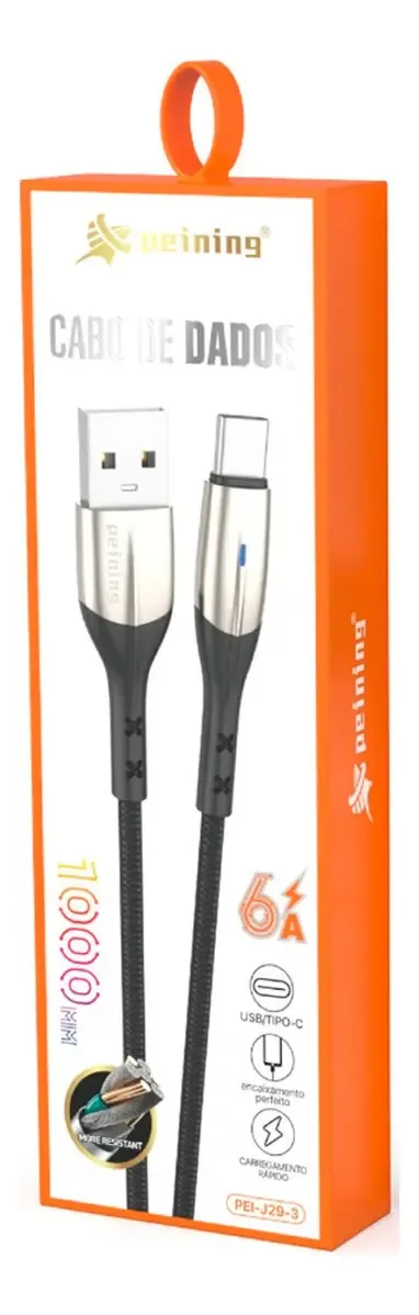 Peining V8 Cabo Carregador Celular 1m Dados Tipo-c