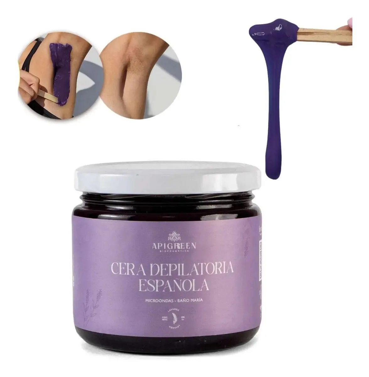 Removedor de cabelo espanhol 250g (sem faixas)