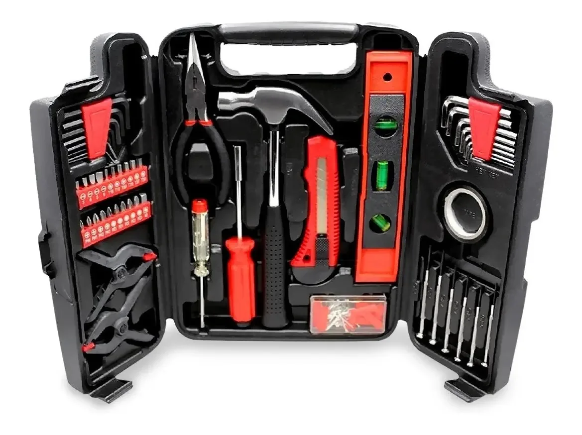 Caixa de ferramentas e conjunto de acessórios Home Portable Maletcase, pinças, o conjunto mais completo