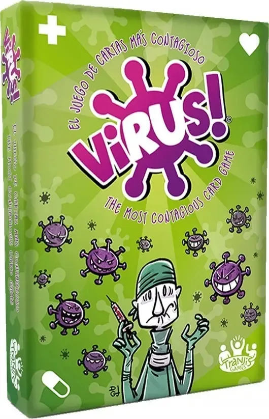 Jogo de cartas de vírus! O dragão azul