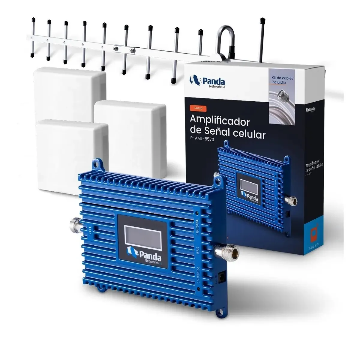 Kit Repetidor de Sinal Celular Três Antenas Interior+divisor
