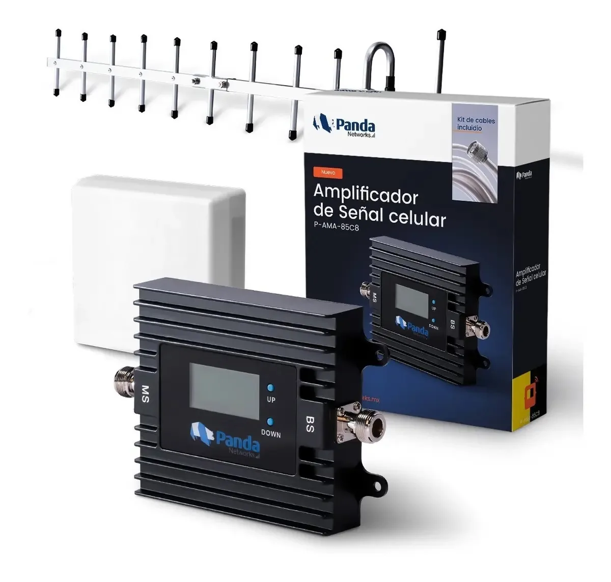 Kit Repetidor de Sinal Celular Antena 3g Booster Amplificador