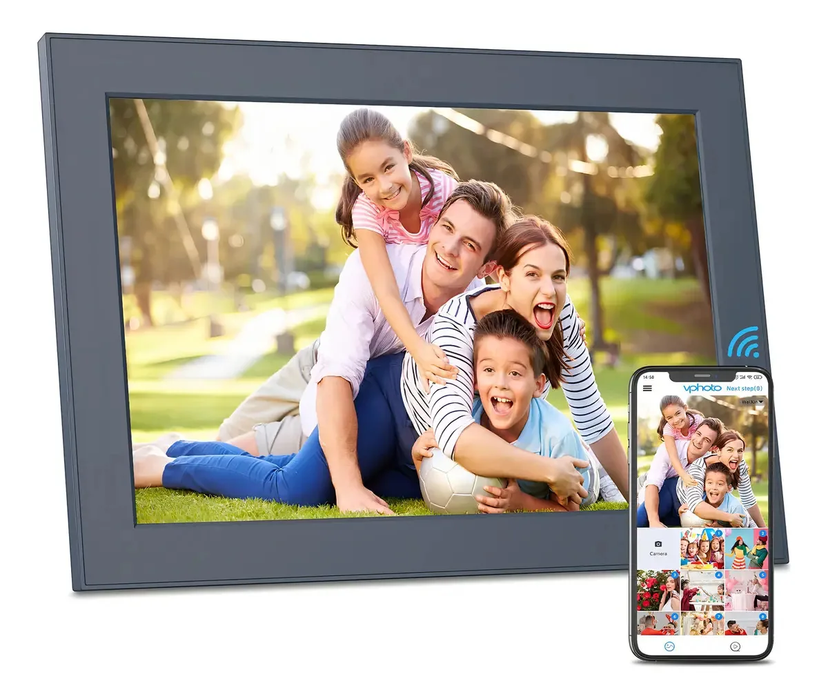 Moldura fotográfica digital Wifi Fullja de 10,1 polegadas, tela