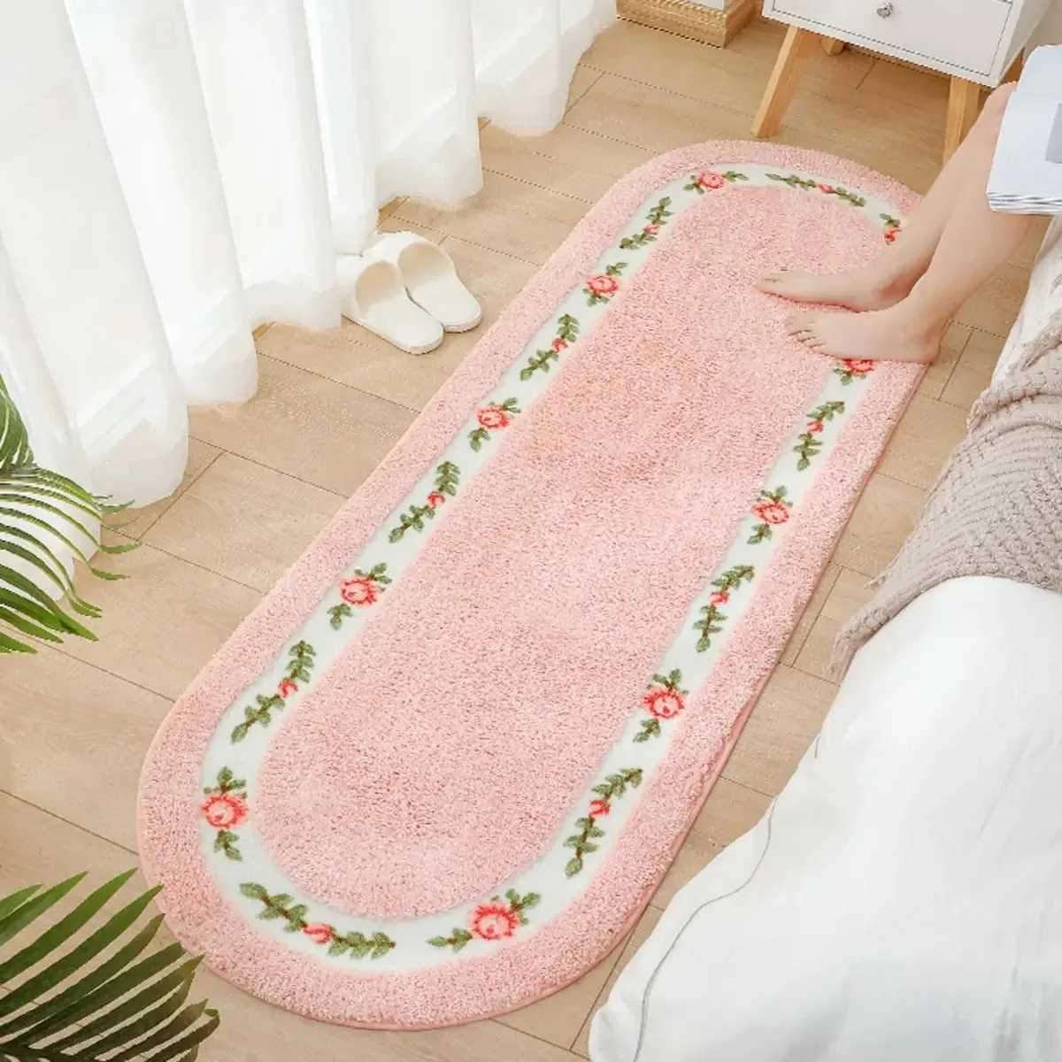 Tapete rosa, tapete romântico com flores rosas