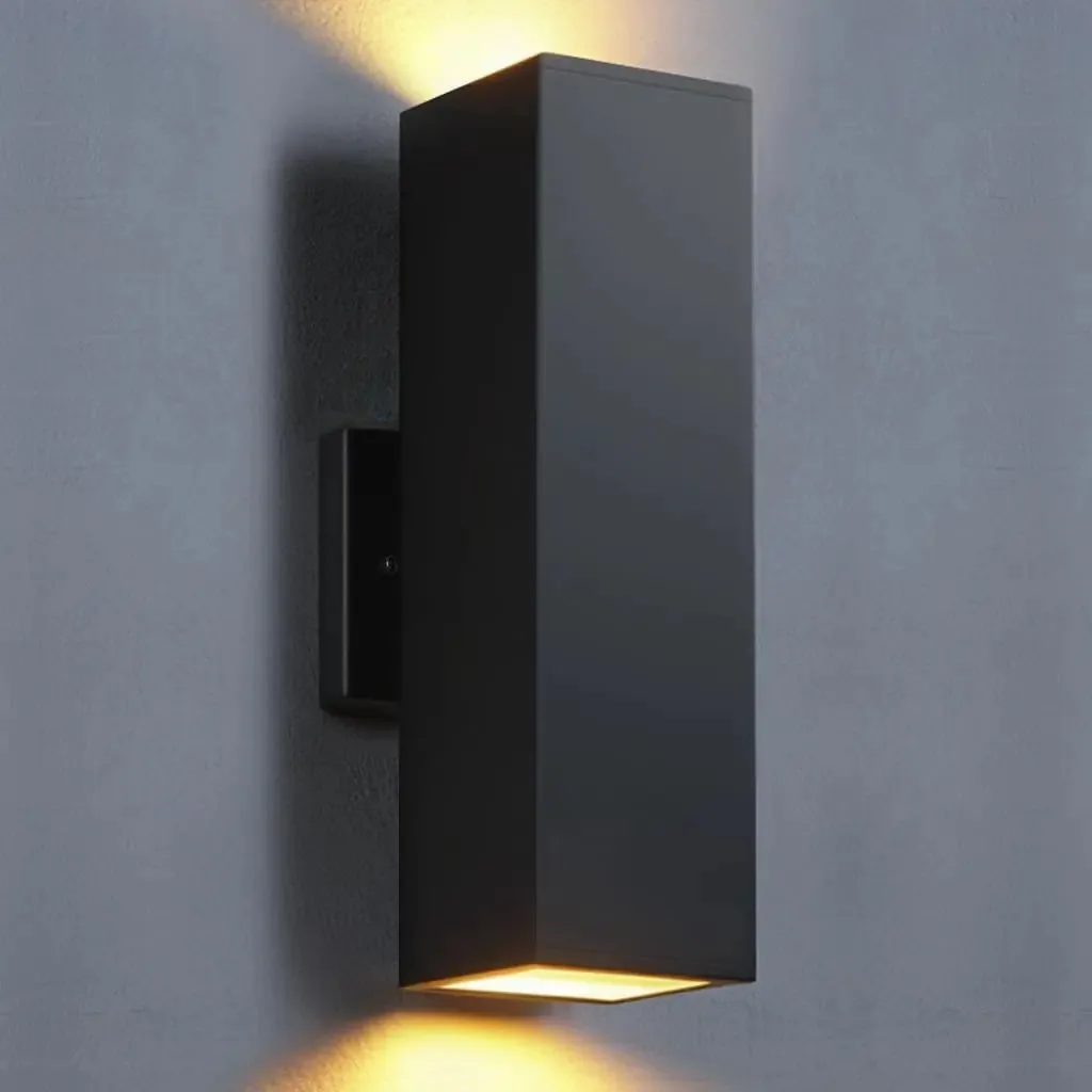 Lâmpada de parede LED impermeável para interior e exterior Lâmpadas de parede para exterior Lâmpadas decorativas modernas impermeáveis para jardim, sala de estar, banheiro, refletores LED modernos...