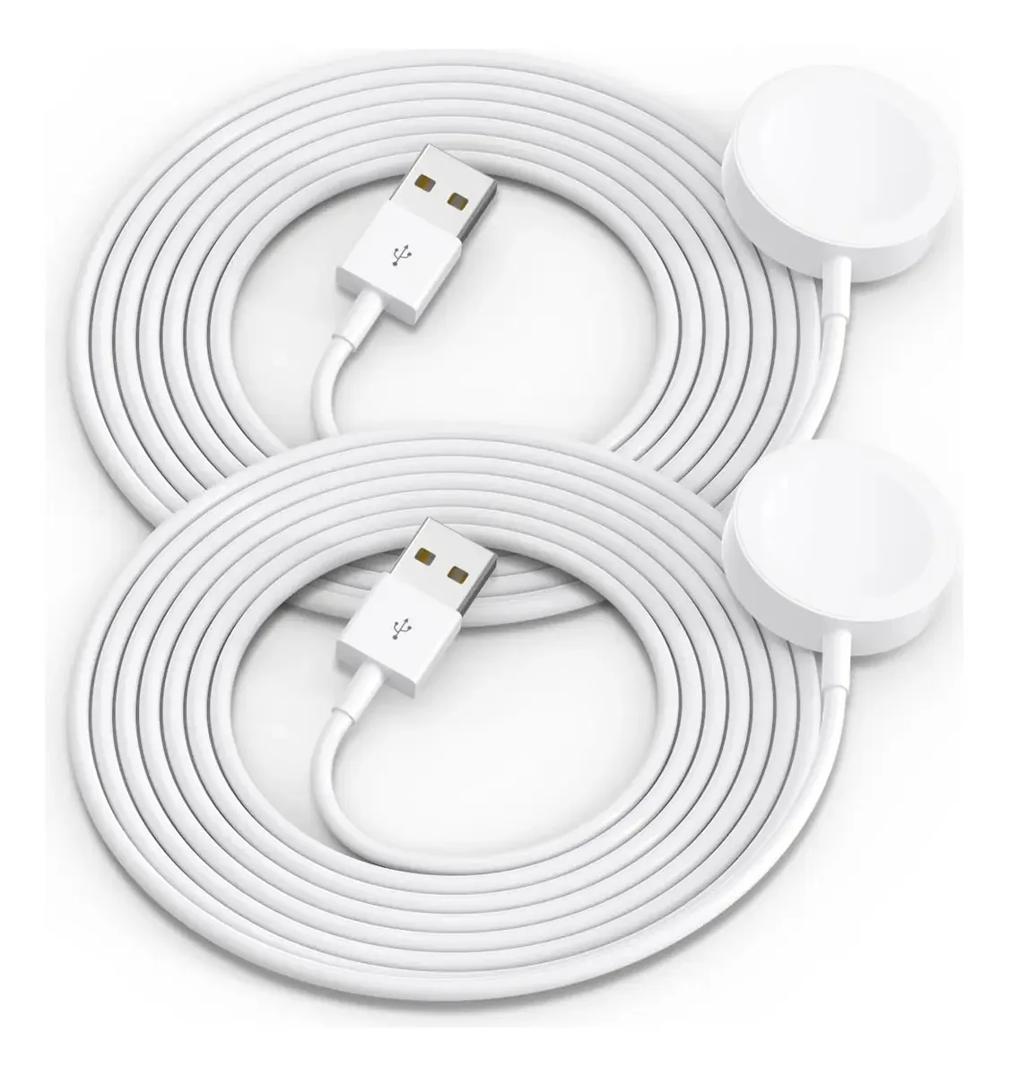 Amasuki Pacote De 2 Carregadores Atualizados Para Apple Watch Usb Magnético Sem Fio Rápido Iwatch Carregador Portátil Compatível Com Iwatch Ultra/séries 10/9/8/7/6/se/se2/5/4/3/2/1-[3.3ft]