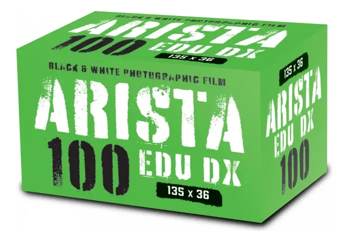 Filme fotográfico Arista EDU DX 100 branco e preto