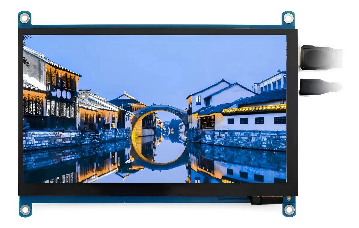 Ecrã LCD tátil Waveshare 7 Hdmi 1024x600 Ips