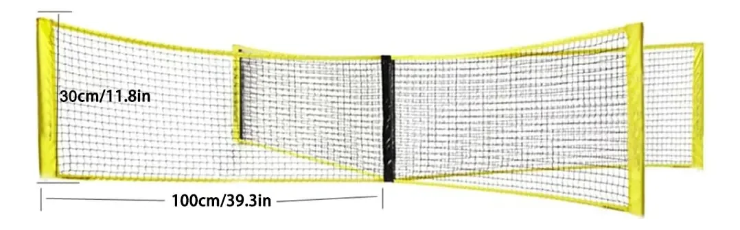 Rede de pickleball Xiaochen, rede portátil de tênis cross de quatro lados — rede multifuncional ao ar livre para tênis juvenil, vôlei infantil, futebol e jogos de quintal