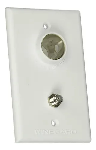 Tomada interior branca Winegard Tg7341