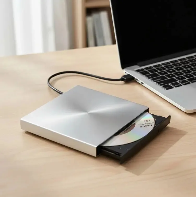 Leitor e gravador externo de DVD/CD/VCD tipo C e USB 2.0, reprodutor de CD, reprodutor de DVD externo, DVD externo, gravador de DVD externo, gravador de CD