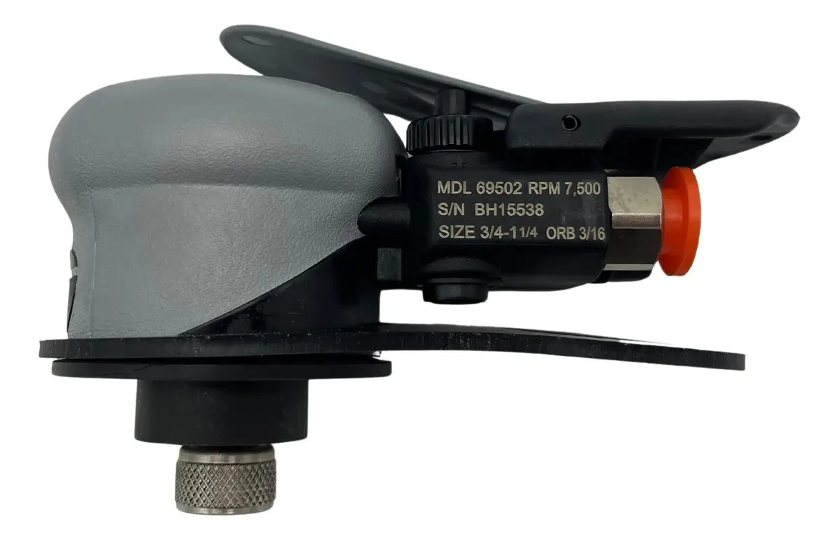 Mini lixadeira orbital ambidestra Dynabrade de 1-1/4 polegadas