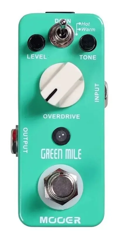 Pedal Para Guitarra Mooer Mod1 Green Mile Overdrive Coral