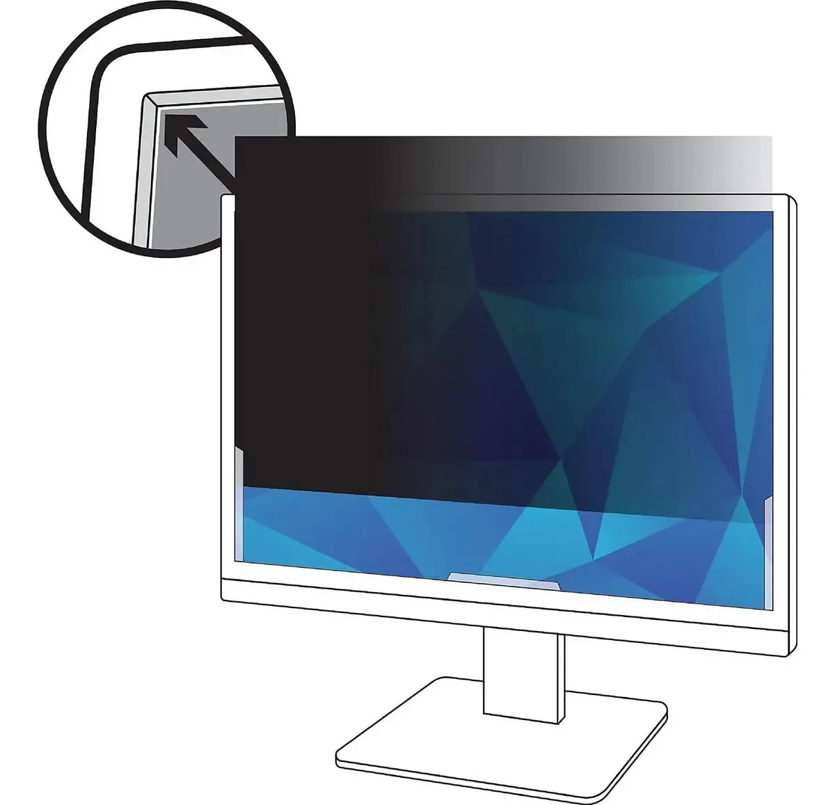 Filtro de privacidade de 3 m para monitor padrão 17 (pf170c4b)