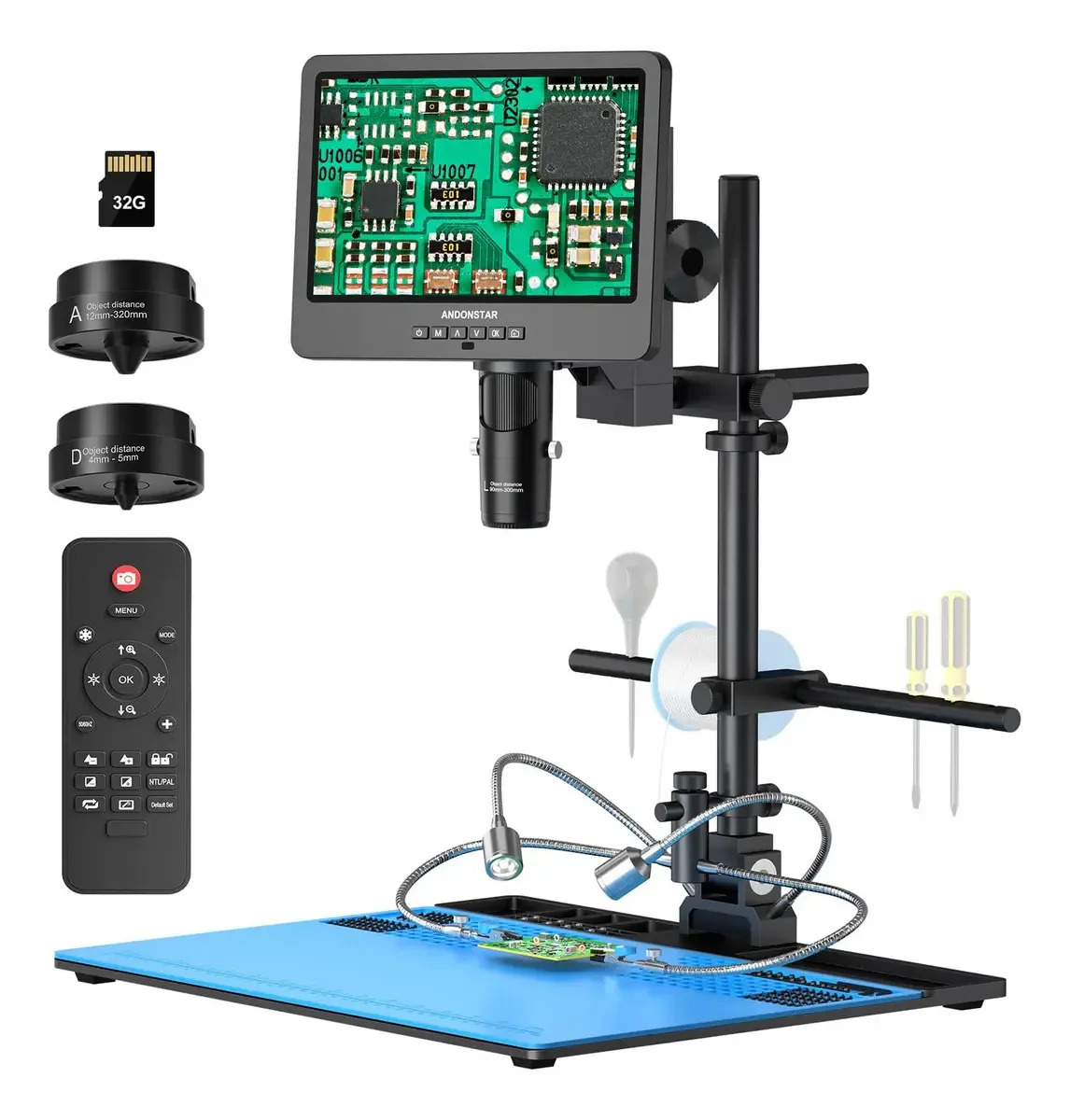 Microscópio digital Andonstar AD249s-max 10.1 HDMI 2000x