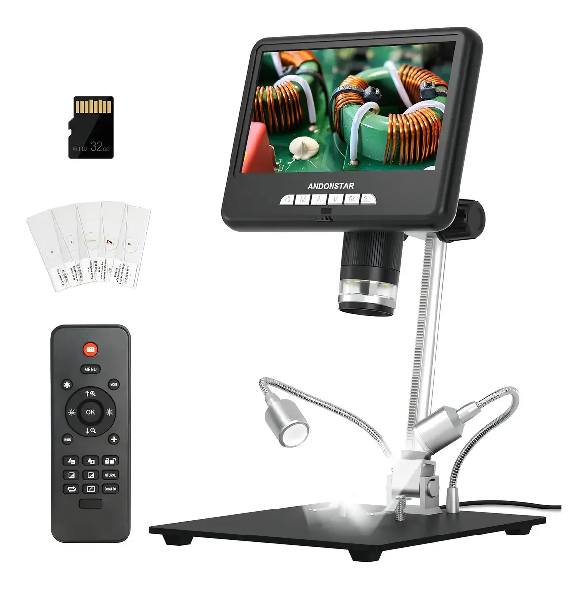 Microscópio LCD HDMI Andonstar AD207S-Pro, microscópio 7