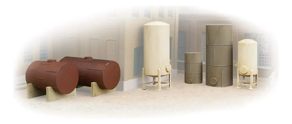 Walthers Cornerstone - Conjunto de Detalhes para Tanques Industriais