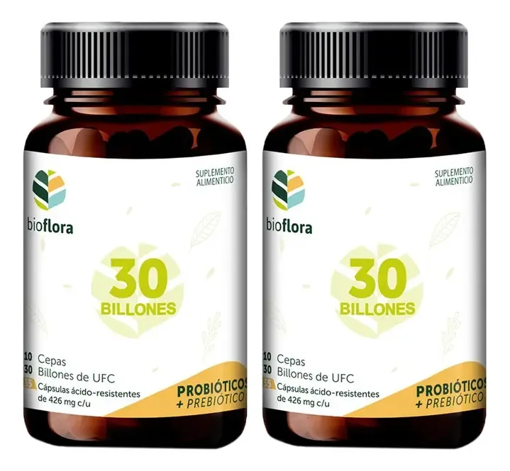 Bioflora Probióticos e Prebióticos 30+ 2 Pack