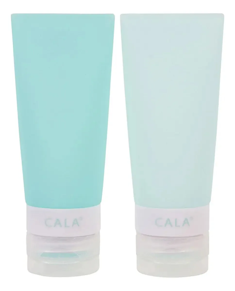 Garrafas de viagem de silicone: hortelã (2 garrafas/2,2 onças)