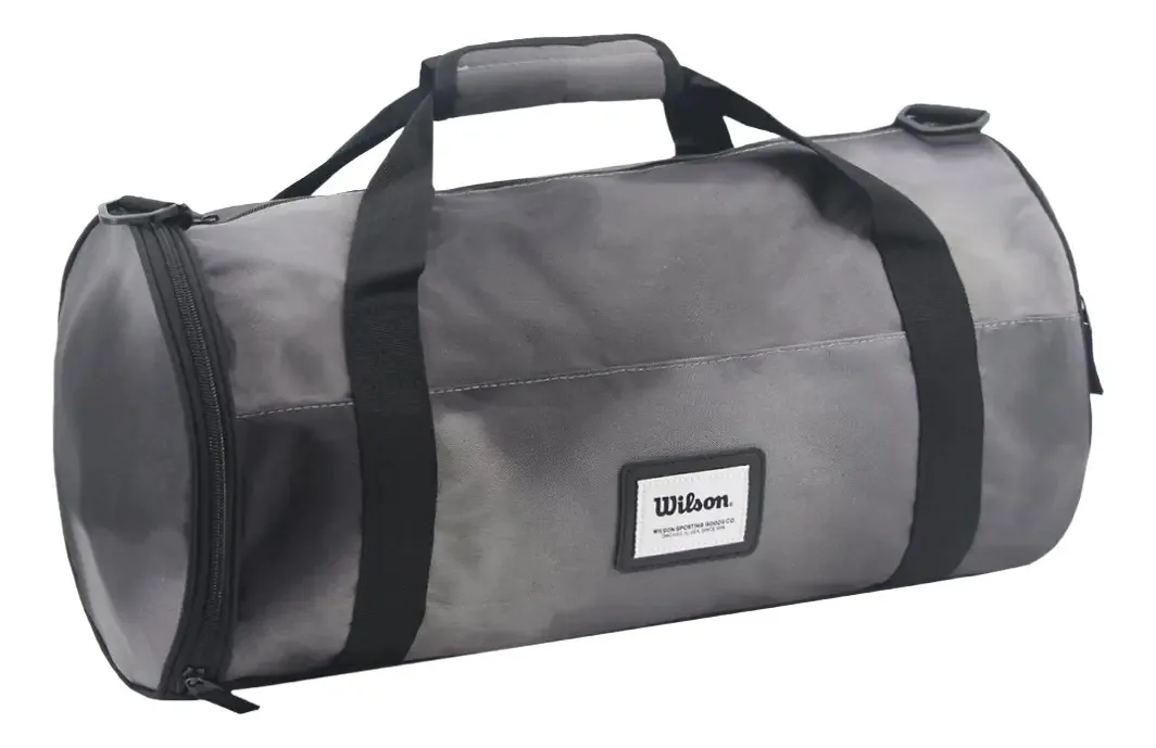 Bolsão Wilson De Viagem Esportivo Unissex - Cinza E Preto