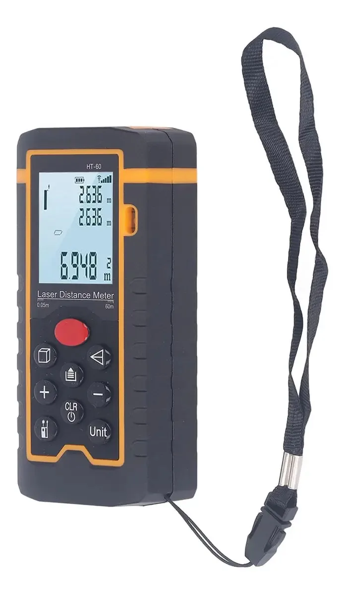 Fita Métrica Digital Portátil Telêmetro Tela Lcd