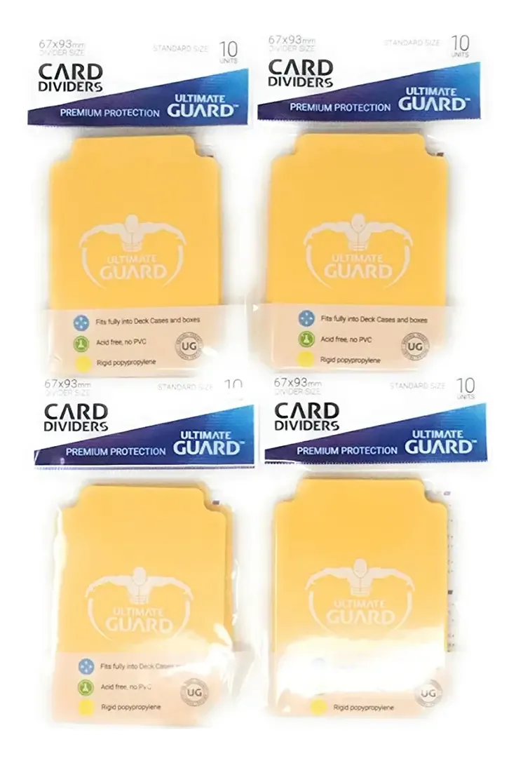 Ultimate Guard - Baralhos de Cartas (4 Pacotes de 10), Amarelo