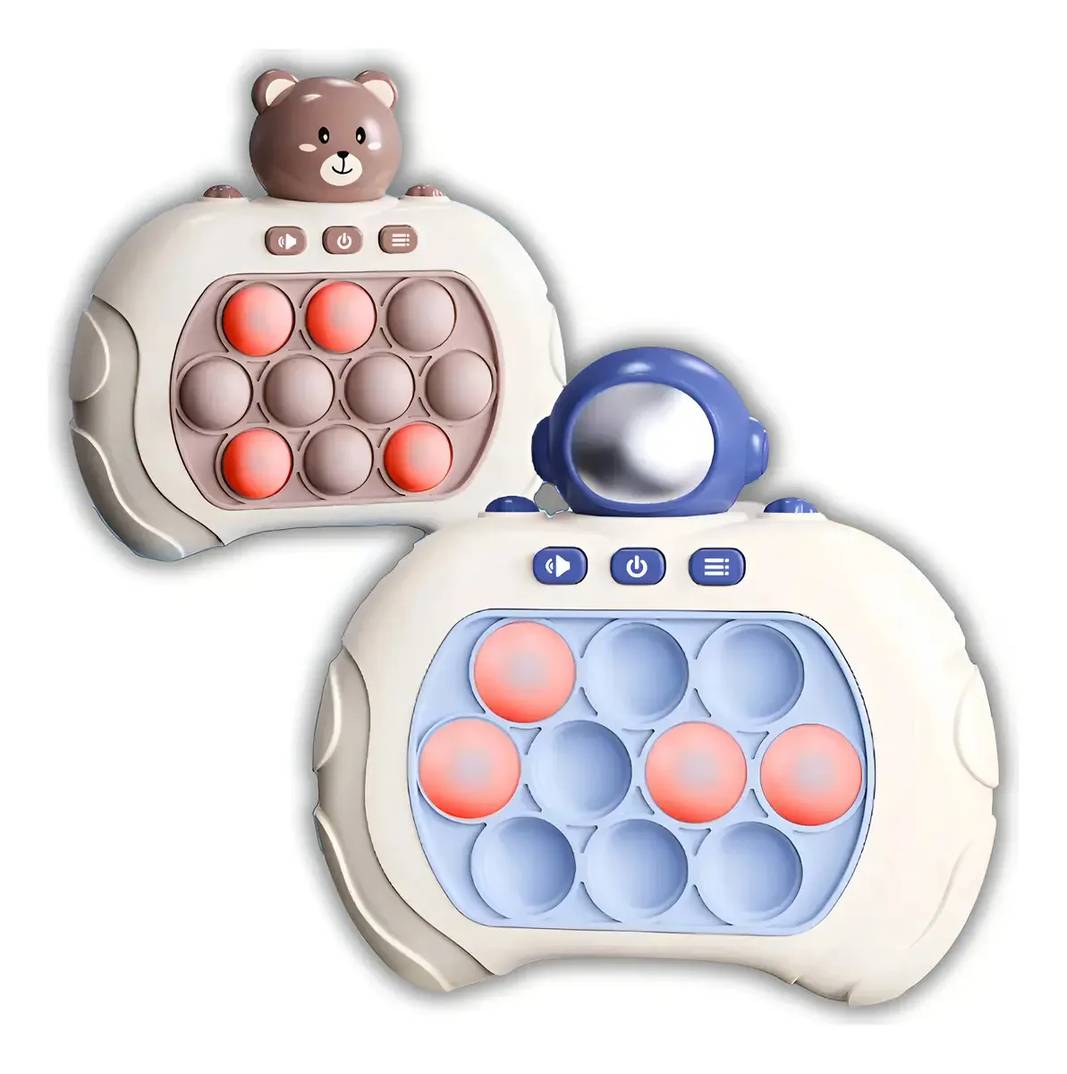 Jogo Pop Anti Estress Console Eletrônico Brinquedo Educativo Azul-claro