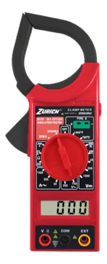 Pinça amperométrica com medição de temperatura - Zurique
