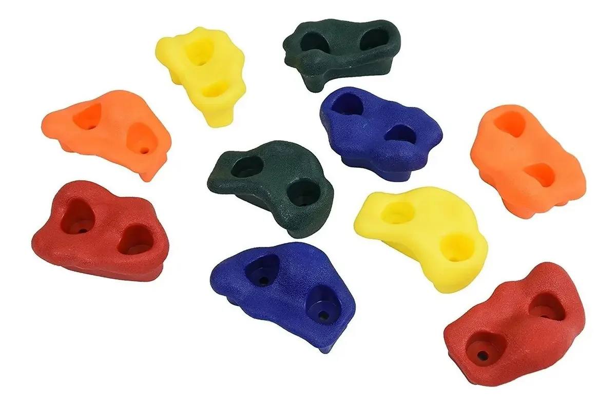 Squirrel Products — Conjunto de 10 suportes de escalada para crianças com acessórios de montagem para instalação de até 1 polegada
