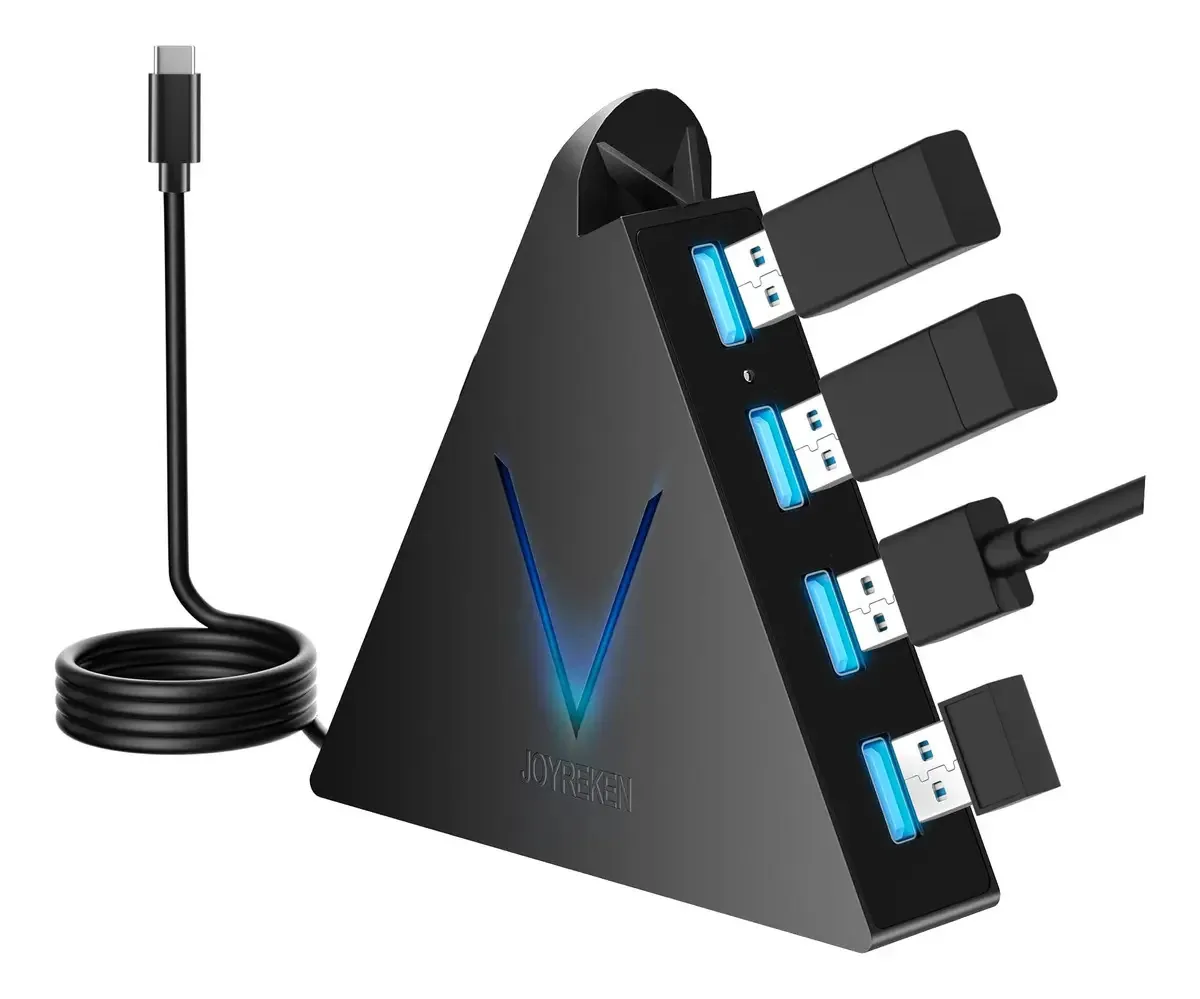 Joyreken - Hub USB C para USB com 4 portas, Adaptador Tipo C para USB com 4 portas USB 3.0, Thunderbolt 3 para Multiporta USB 3.0, para MacBook, Mac Pro/mini, iMac, PS4, PS5, Surface Pro, Unidade...