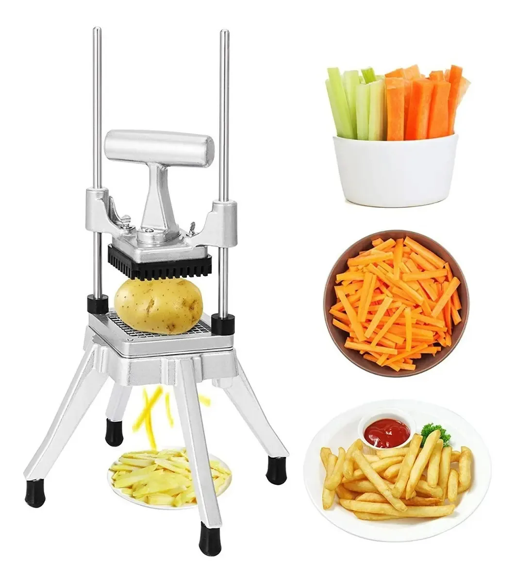 Cortador de frutas e vegetais manual comercial Happybuy de 6 mm