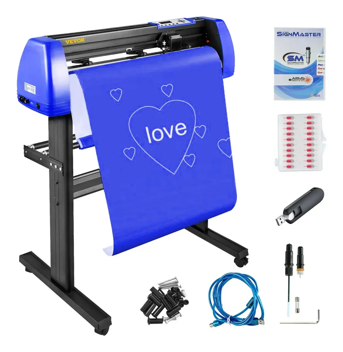 Cortador manual de vinil Vevor Plotter 720 mm, 20 lâminas