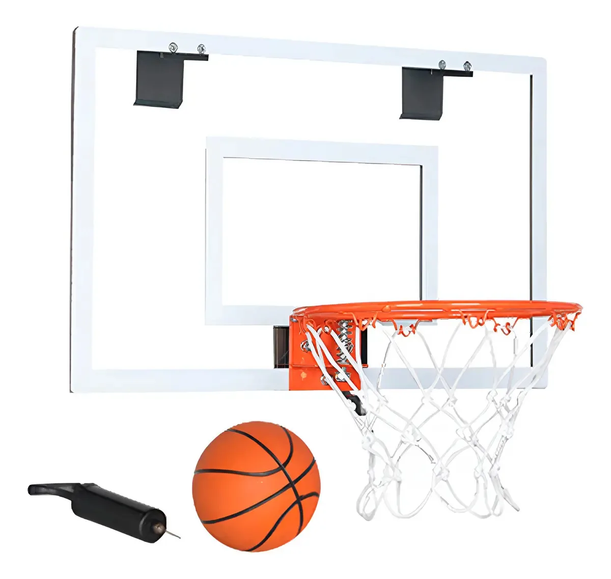 Placa de basquete Mini Aro para porta, bola e inflador