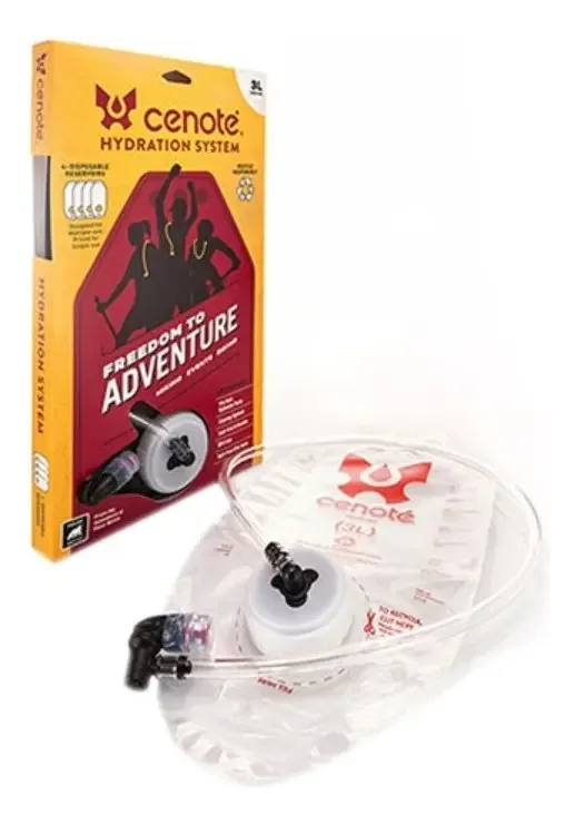 Kit 4 Reservatórios Hidratação Bike 3L Polar Bottle Cenote Mangueira Válvula