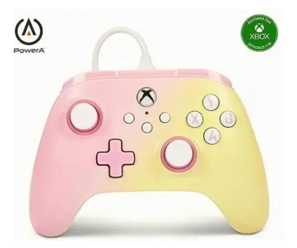Controlador com fio Powera Advantage para Xbox Series X|s Pink