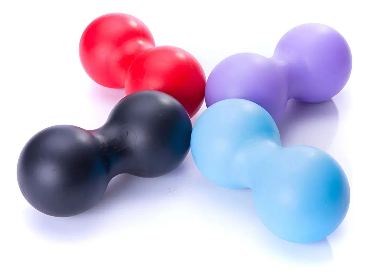 Massagem profunda com rolos de bolas de massagem