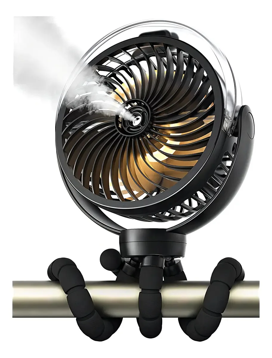 Ventilador De Cochecito Nebulizador, Ventilador Portátil C