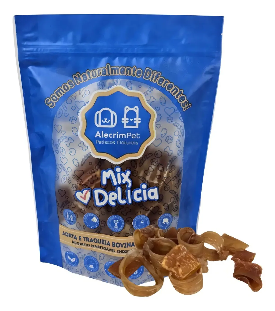 Petisco Mix Delícia Bovina Alecrimpet Para Cães E Gatos