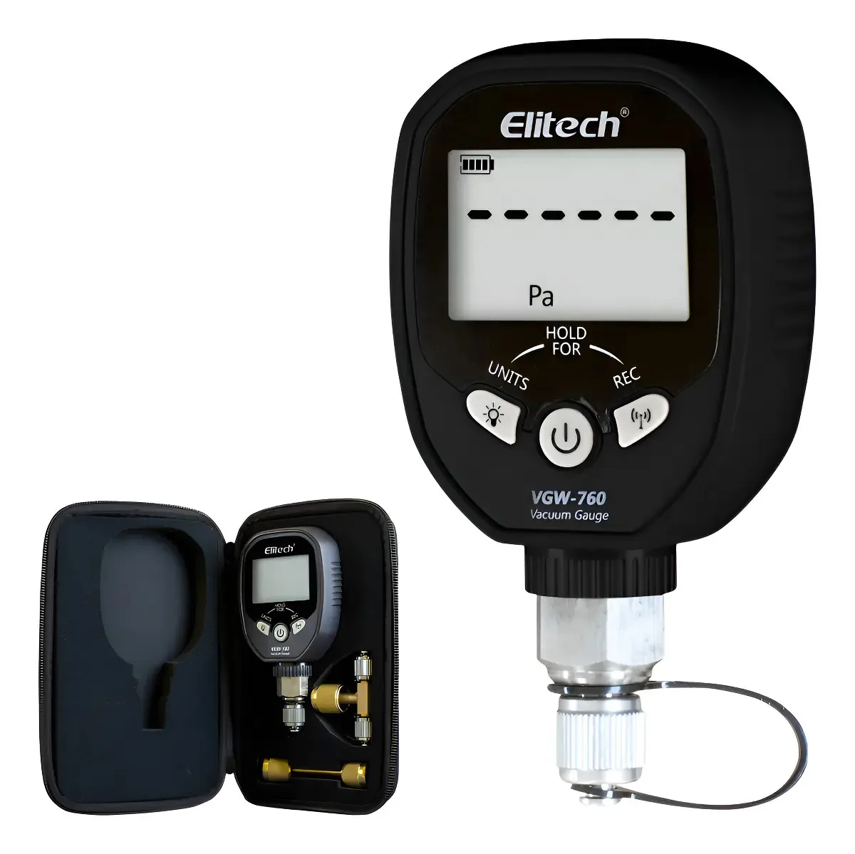 Vacuômetro Digital Elitech 19.000 Microns Vgw-760 Bluetooth