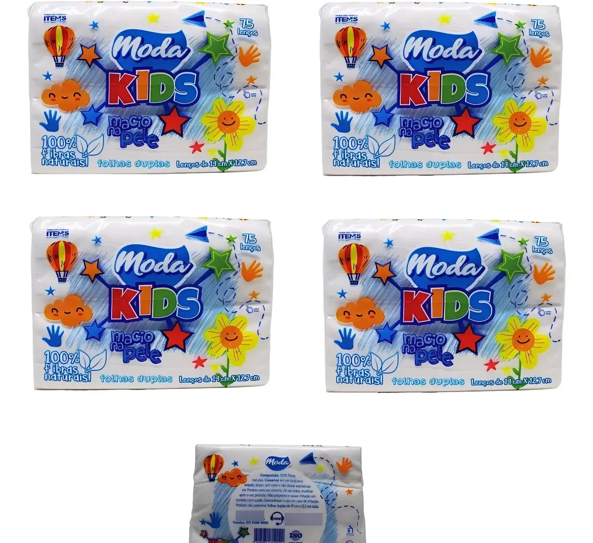 Moda Lencos Duplo 19cmx12.7cm C75un.