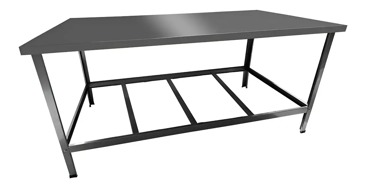 Mesa De Manipulação Inox Slim Cefaz 120x55cm Msis-18