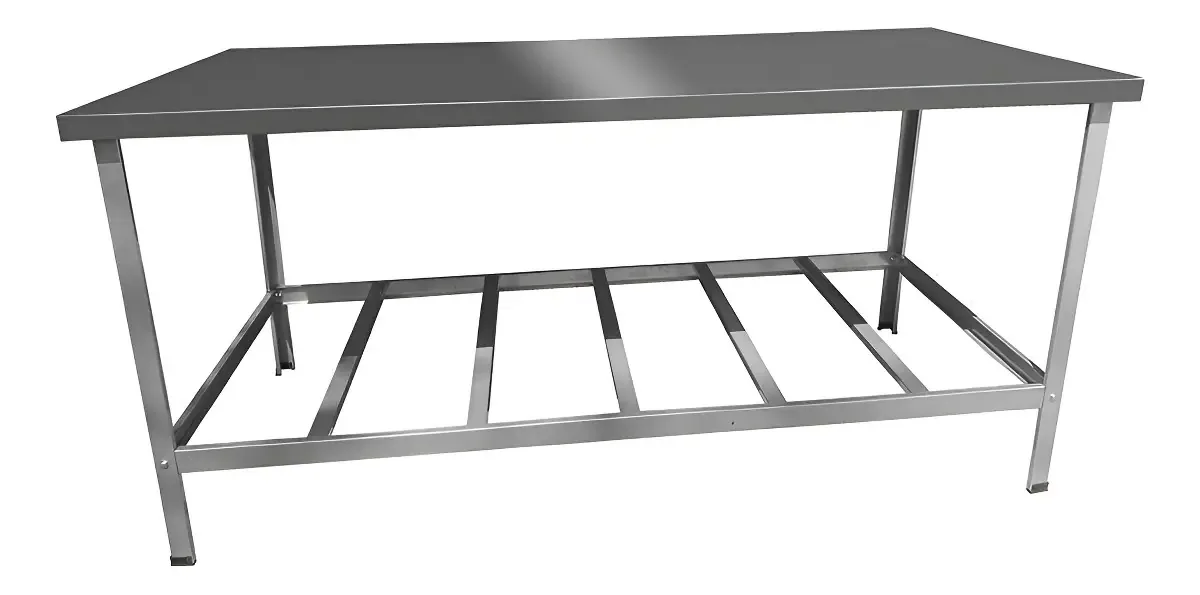 Mesa De Manipulação Inox Slim Cefaz 190x70cm Msis-22