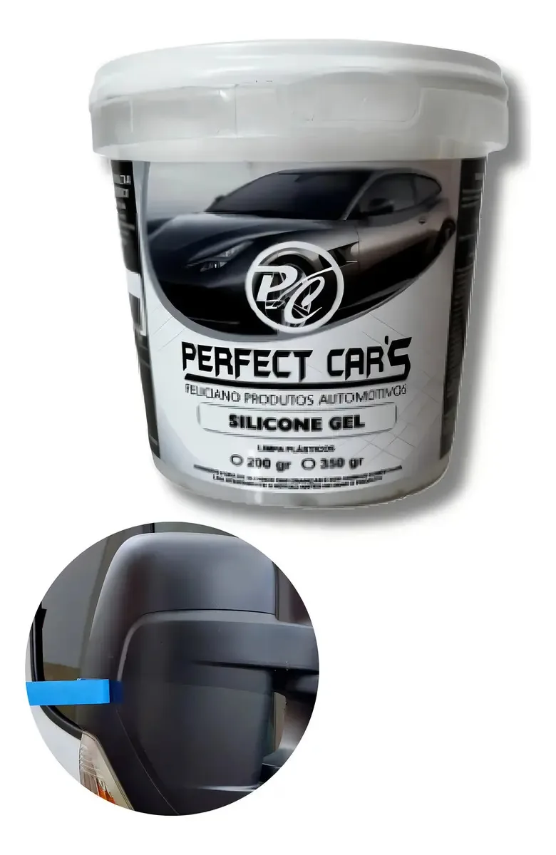 Silicone Gel Limpa Plásticos Borrachas Painel Carro 200gr